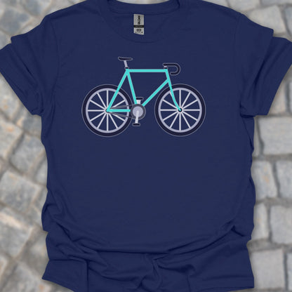 Racefiets turquoise T‑Shirt