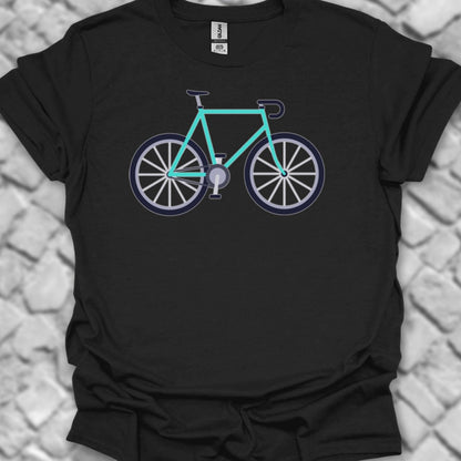 Racefiets turquoise T‑Shirt