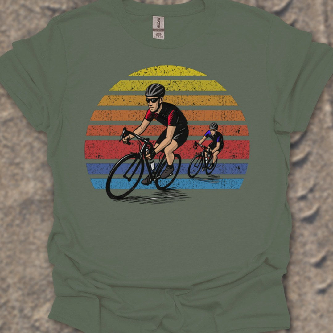 Wielrenners retro zon T‑Shirt