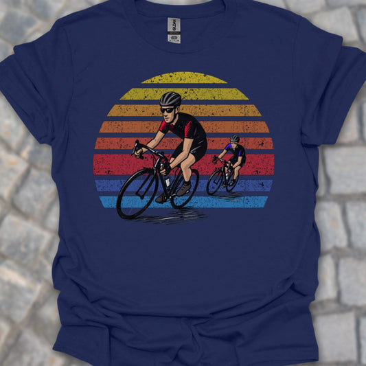 Wielrenners retro zon T‑Shirt