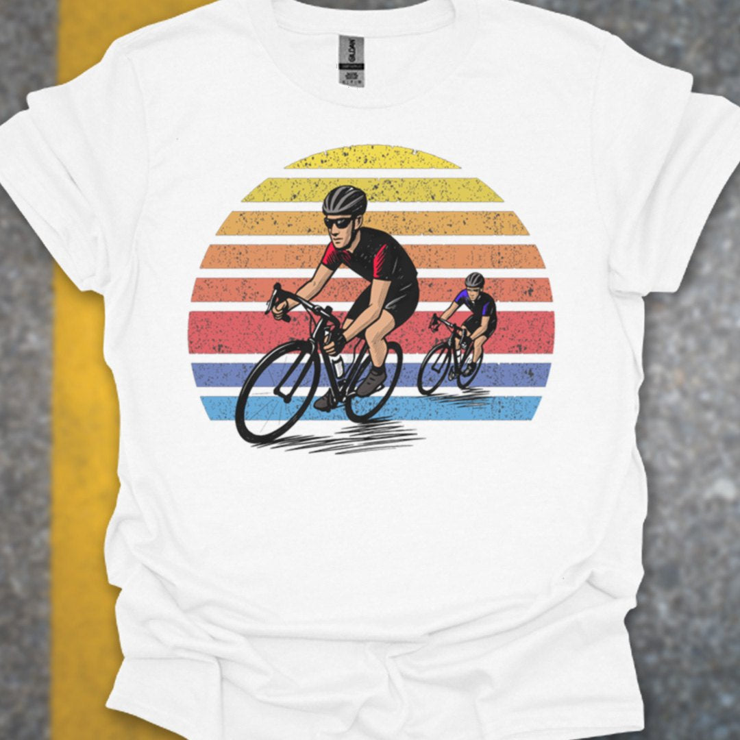Wielrenners retro zon T‑Shirt