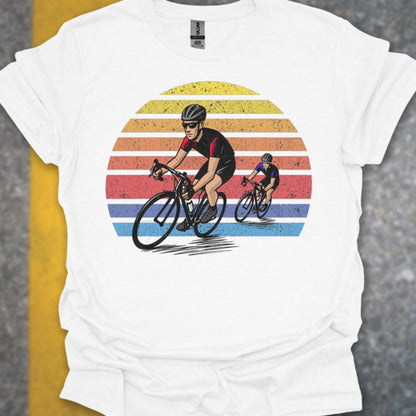 Wielrenners retro zon T‑Shirt