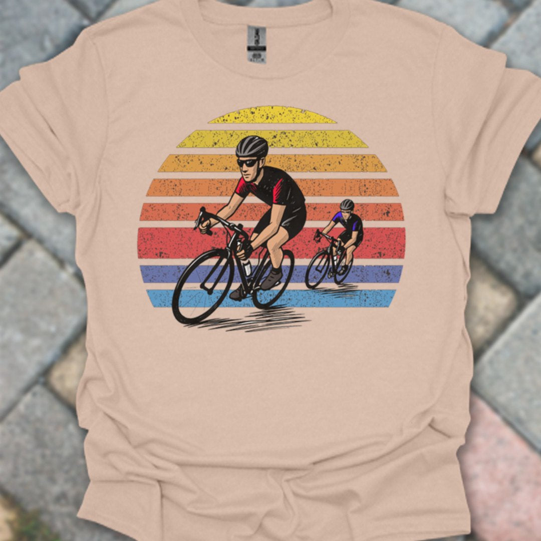Wielrenners retro zon T‑Shirt