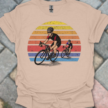 Wielrenners retro zon T‑Shirt