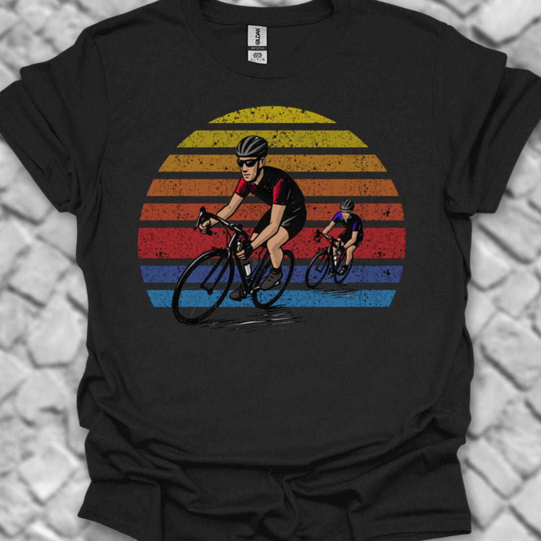 Wielrenners retro zon T‑Shirt