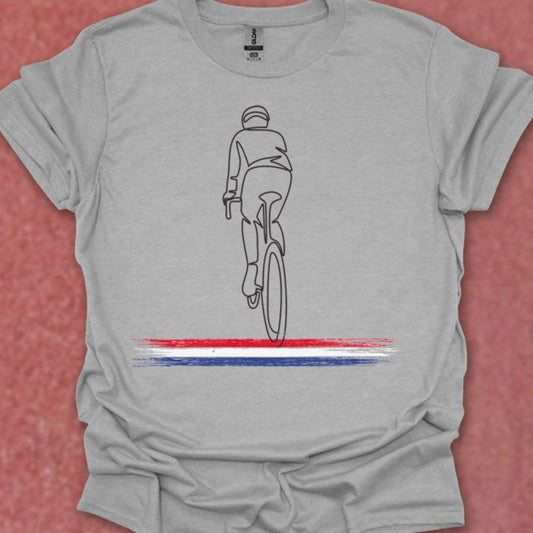 Wielrenner Nederlandse driekleur T‑Shirt