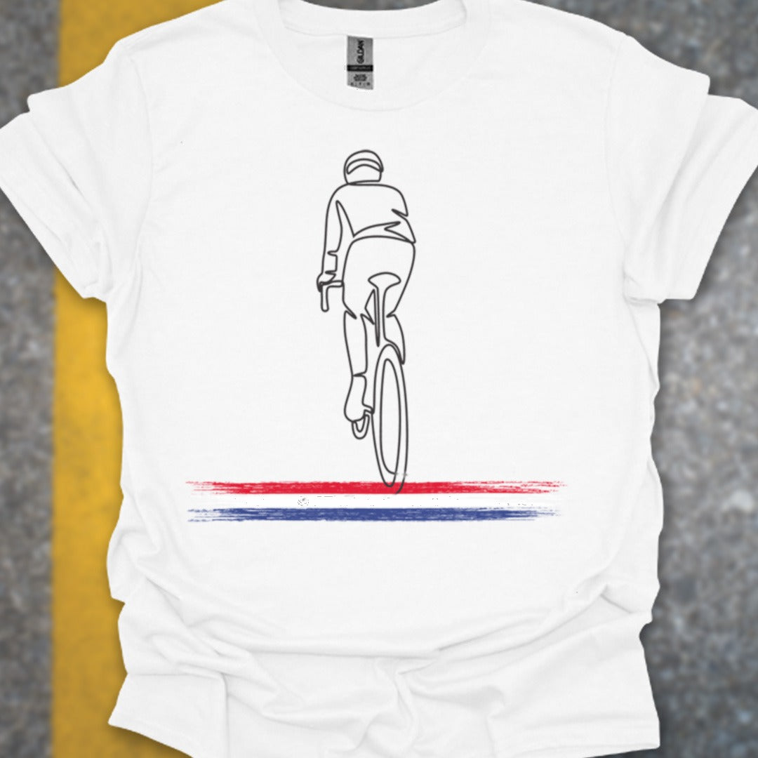 Wielrenner Nederlandse driekleur T‑Shirt