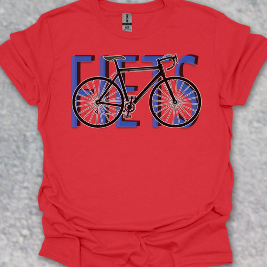 Fiets blauw T‑Shirt