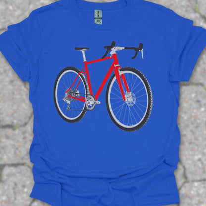 Gravelbike rood T‑Shirt