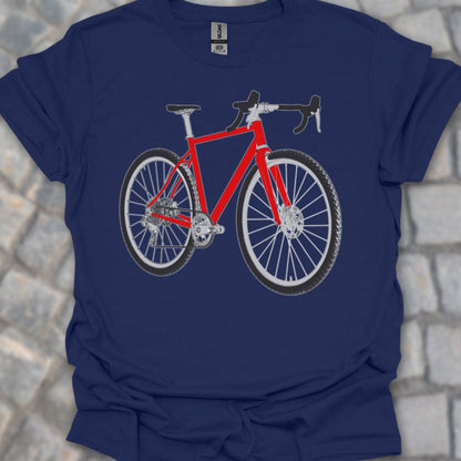 Gravelbike rood T‑Shirt