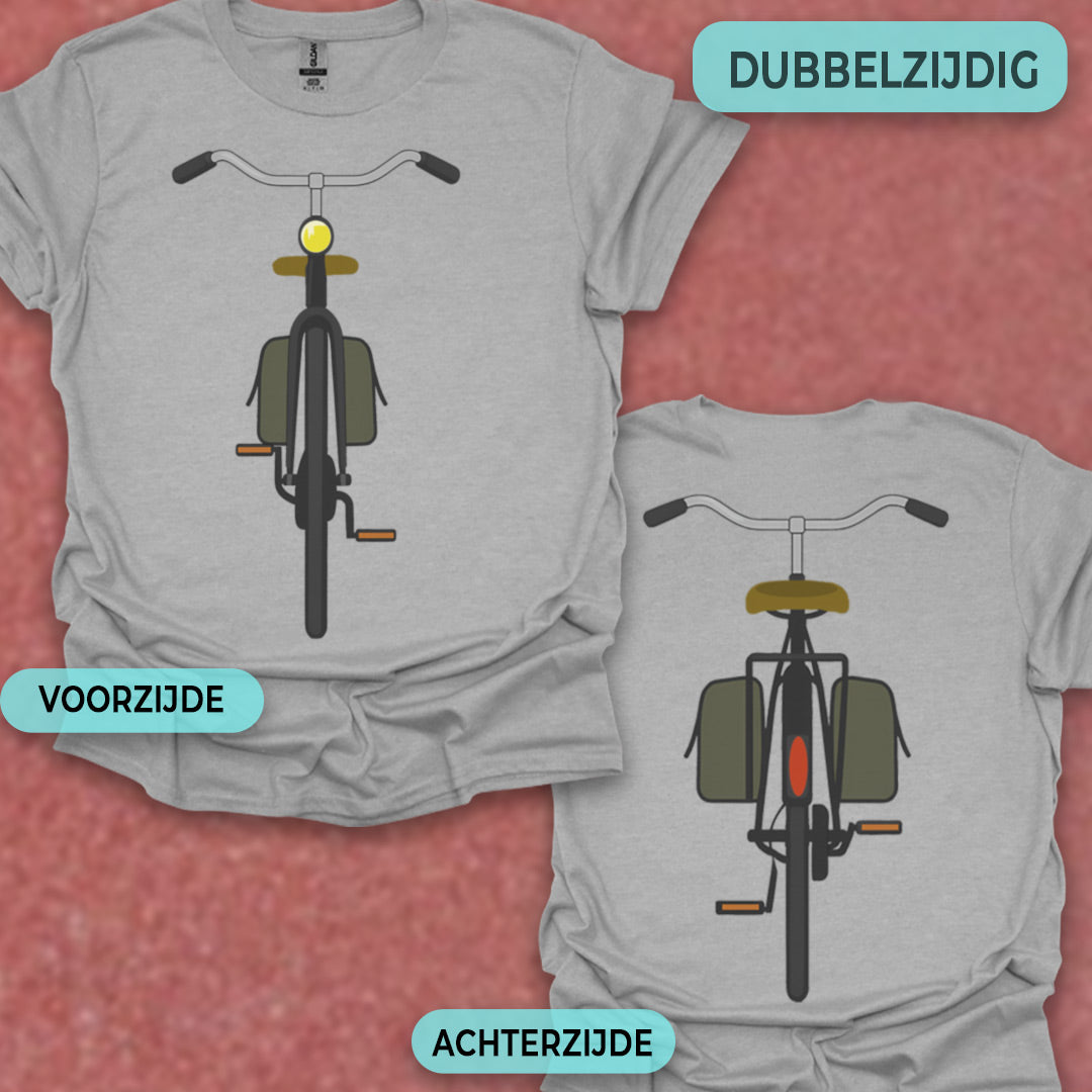 Stadsfiets voor & achter T‑Shirt