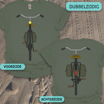 Stadsfiets voor & achter T‑Shirt