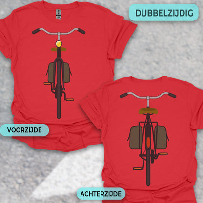 Stadsfiets voor & achter T‑Shirt