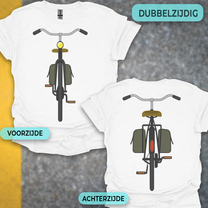 Stadsfiets voor & achter T‑Shirt
