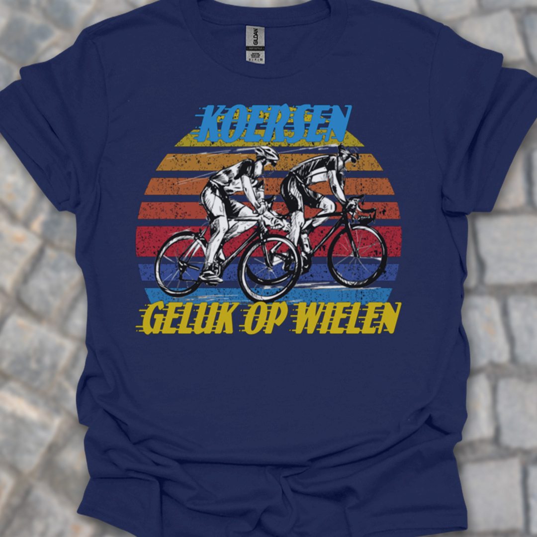 Koersen geluk op wielen T‑Shirt