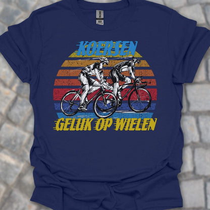 Koersen geluk op wielen T‑Shirt