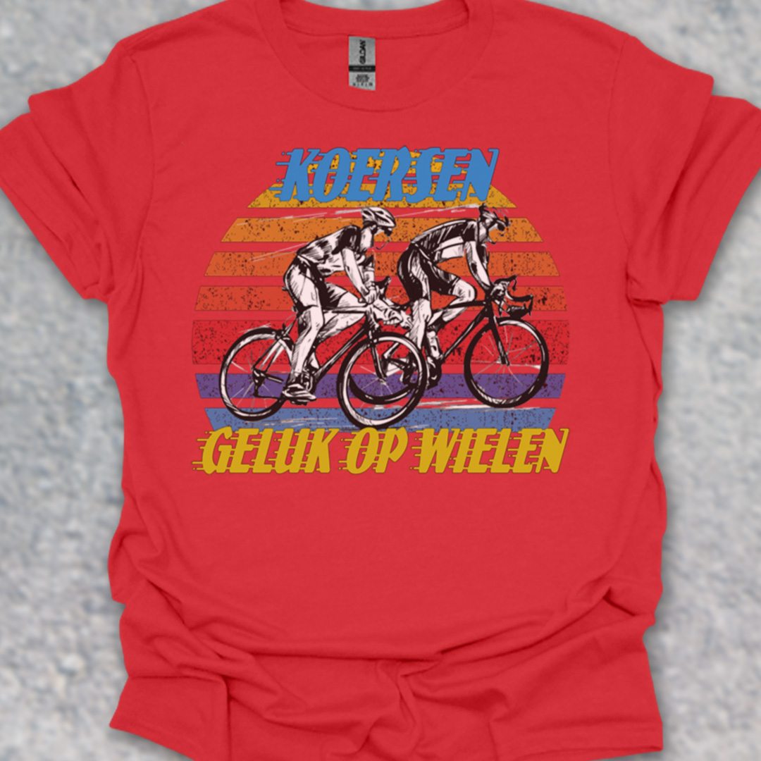 Koersen geluk op wielen T‑Shirt