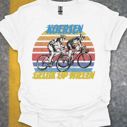 Koersen geluk op wielen T‑Shirt