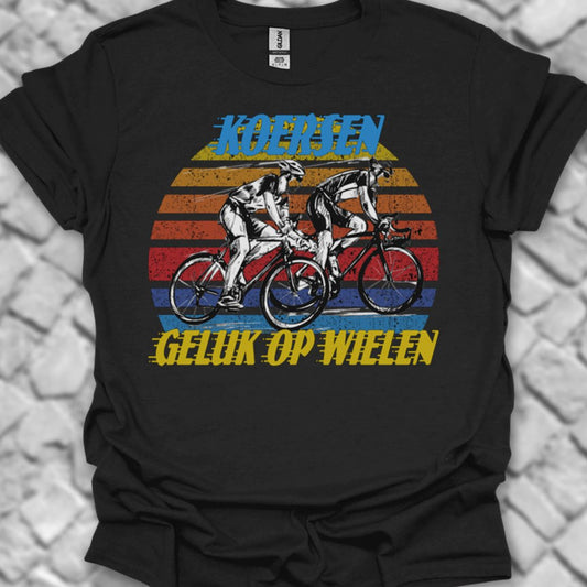 Koersen geluk op wielen T‑Shirt