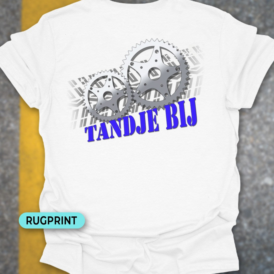 Tandje Bij (blauw) rugprint T‑Shirt