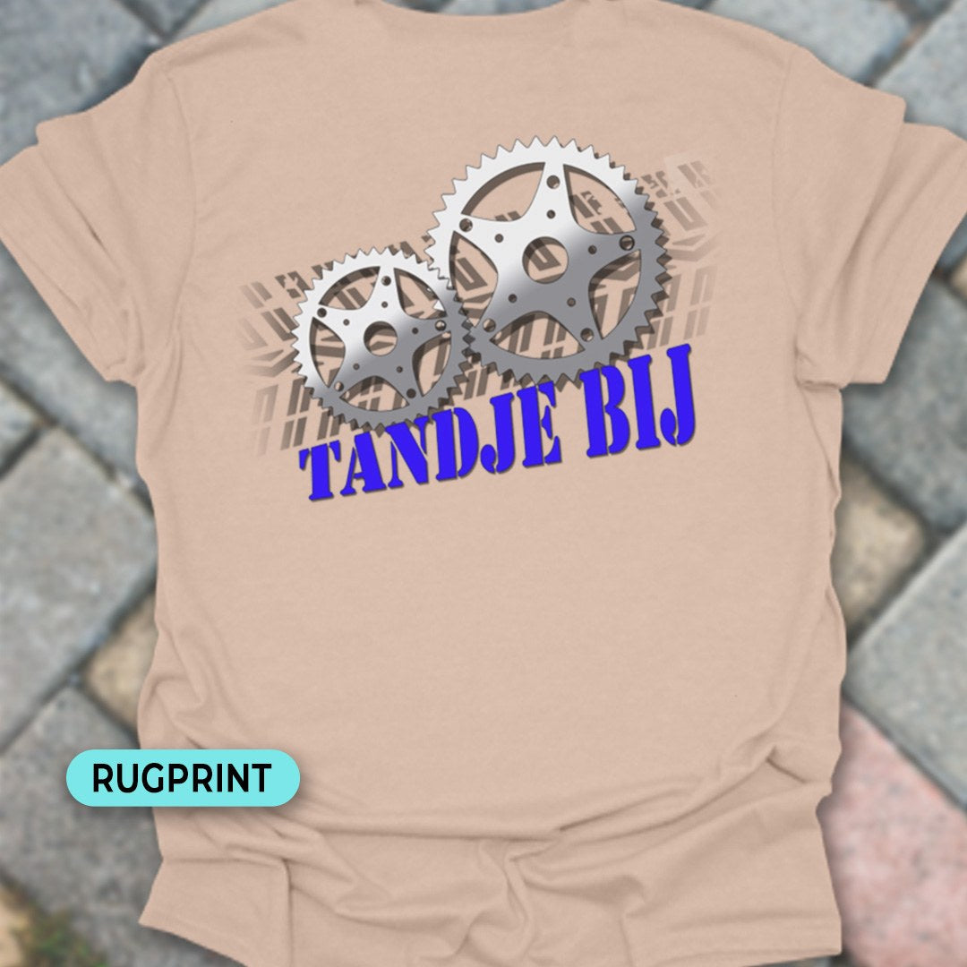 Tandje Bij (blauw) rugprint T‑Shirt