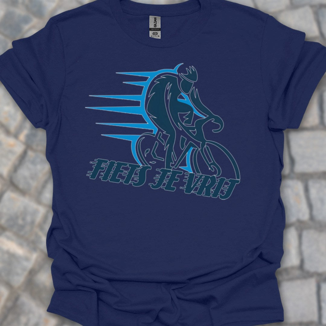 Fiets je vrij blauw T‑Shirt