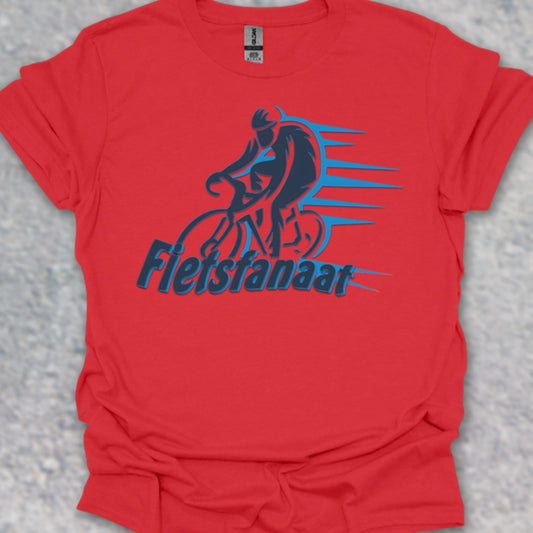Fietsfanaat blauw T‑Shirt
