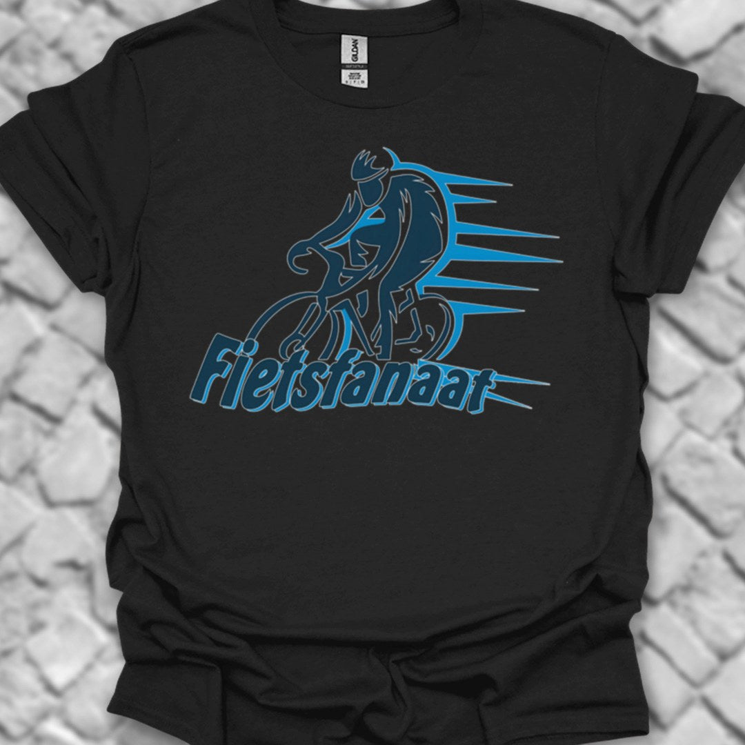 Fietsfanaat blauw T‑Shirt