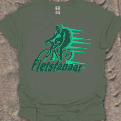 Fietsfanaat groen T‑Shirt