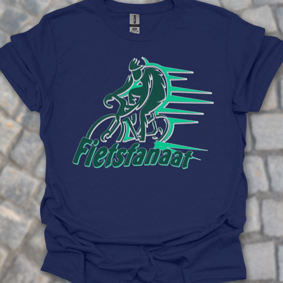 Fietsfanaat groen T‑Shirt
