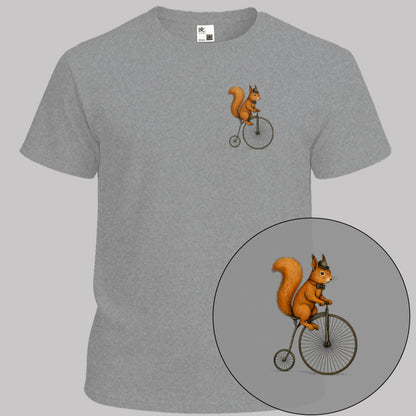 Eekhoorn op antieke fiets T‑Shirt