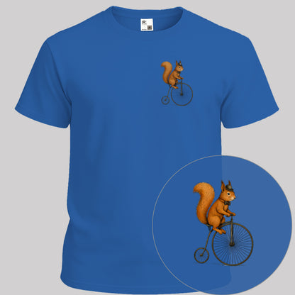 Eekhoorn op antieke fiets T‑Shirt