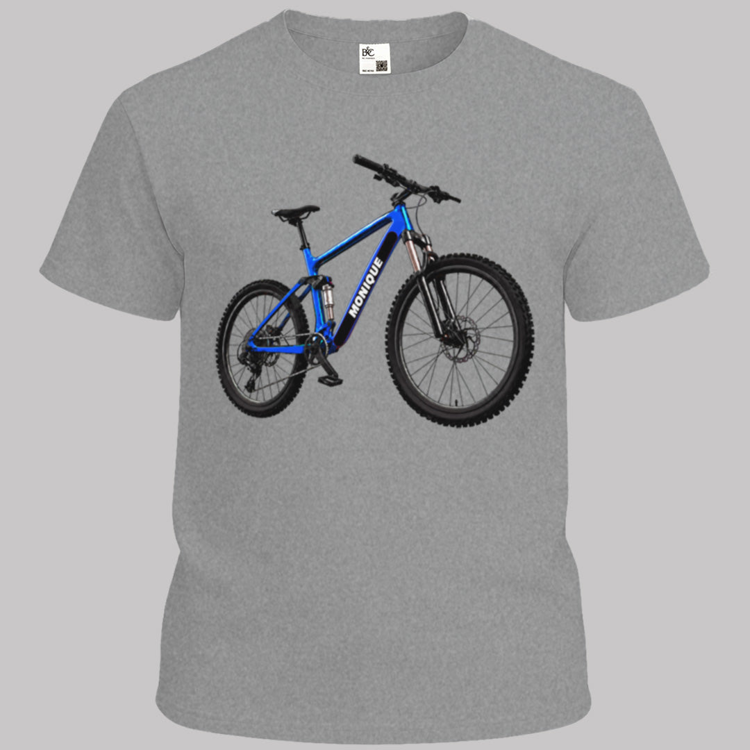 MTB blauw met eigen naam
