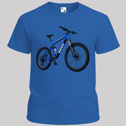 MTB blauw met eigen naam