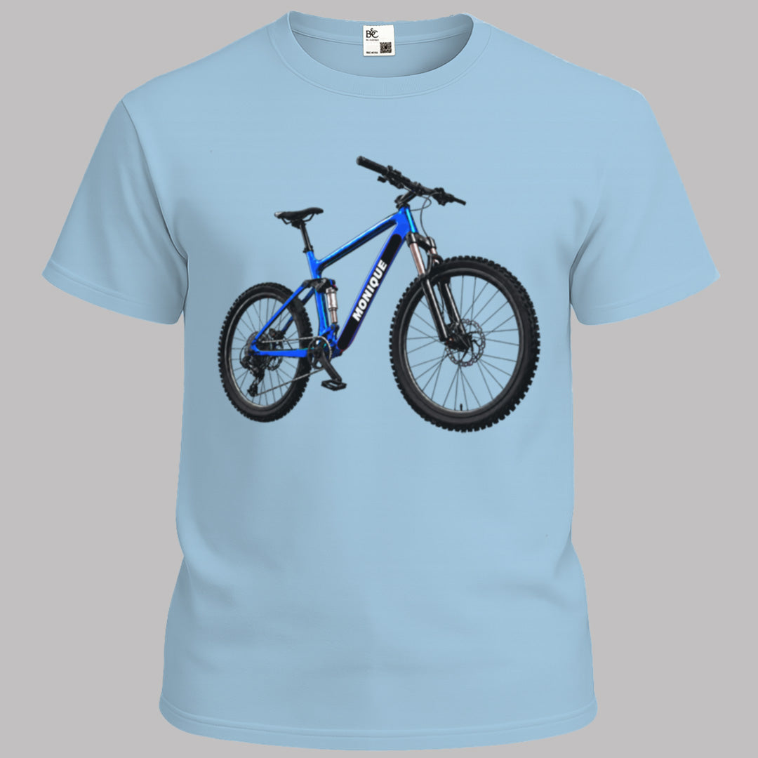 MTB blauw met eigen naam