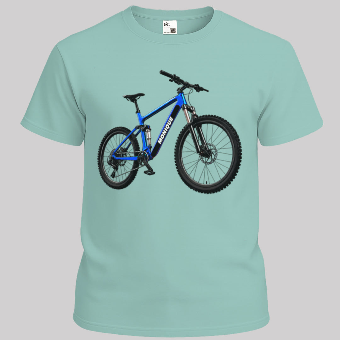 MTB blauw met eigen naam