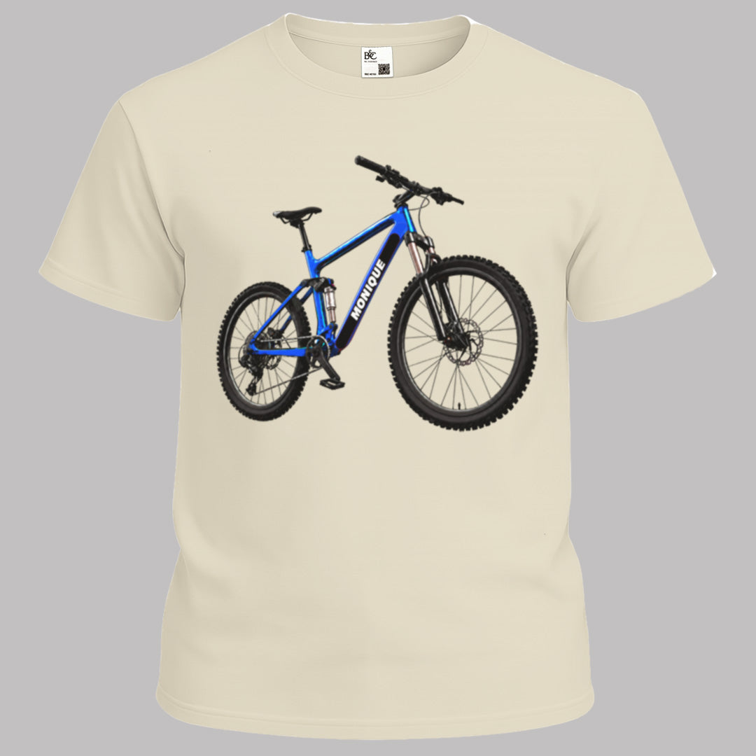 MTB blauw met eigen naam