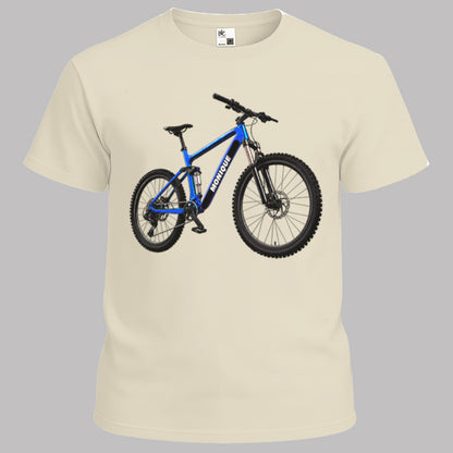 MTB blauw met eigen naam