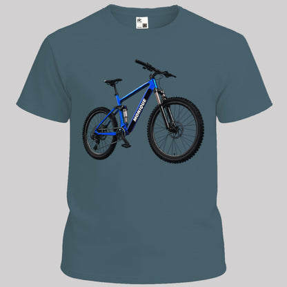 MTB blauw met eigen naam
