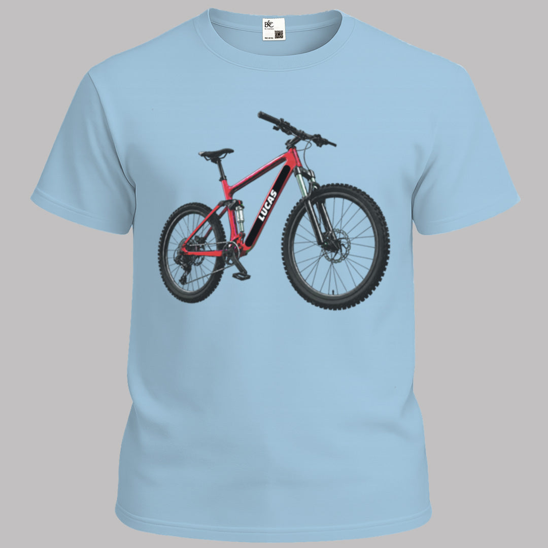 MTB rood met eigen naam