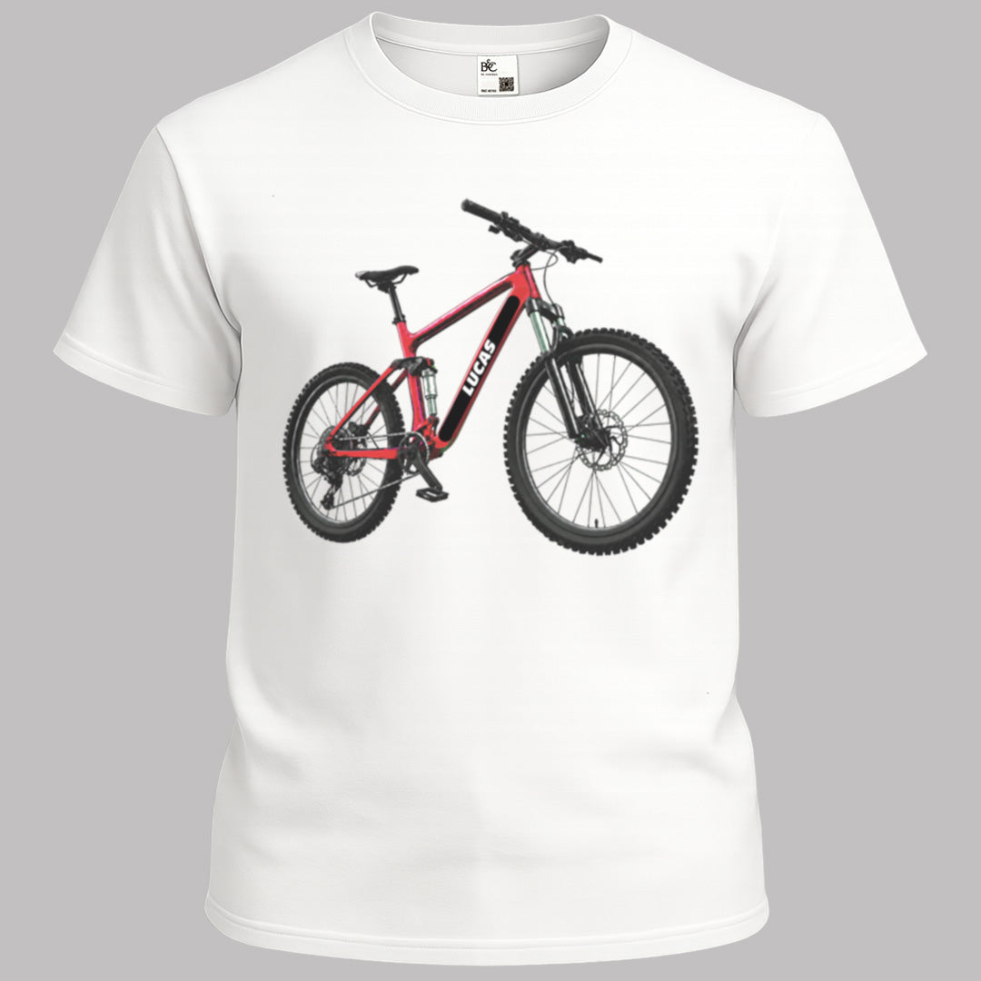MTB rood met eigen naam
