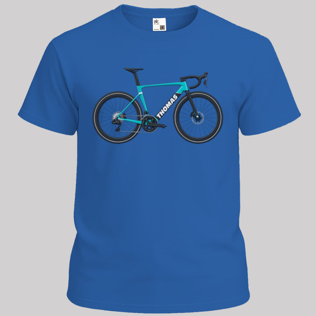 Aerobike turquoise met eigen naam