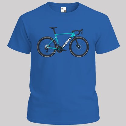 Aerobike turquoise met eigen naam