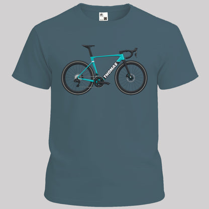 Aerobike turquoise met eigen naam