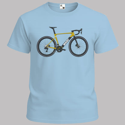 Vélo aéro jaune avec nom au choix