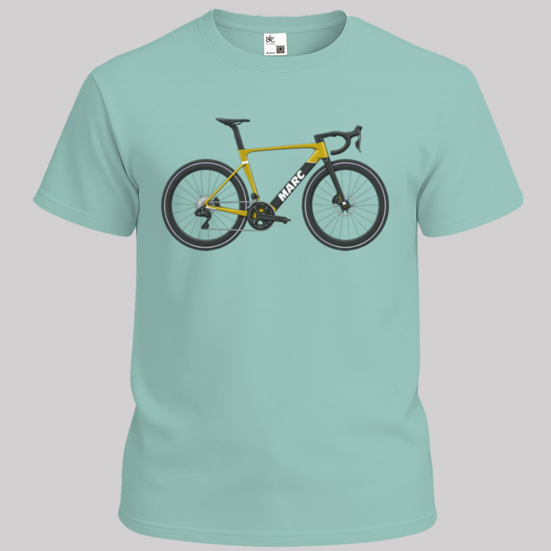 Vélo aéro jaune avec nom au choix