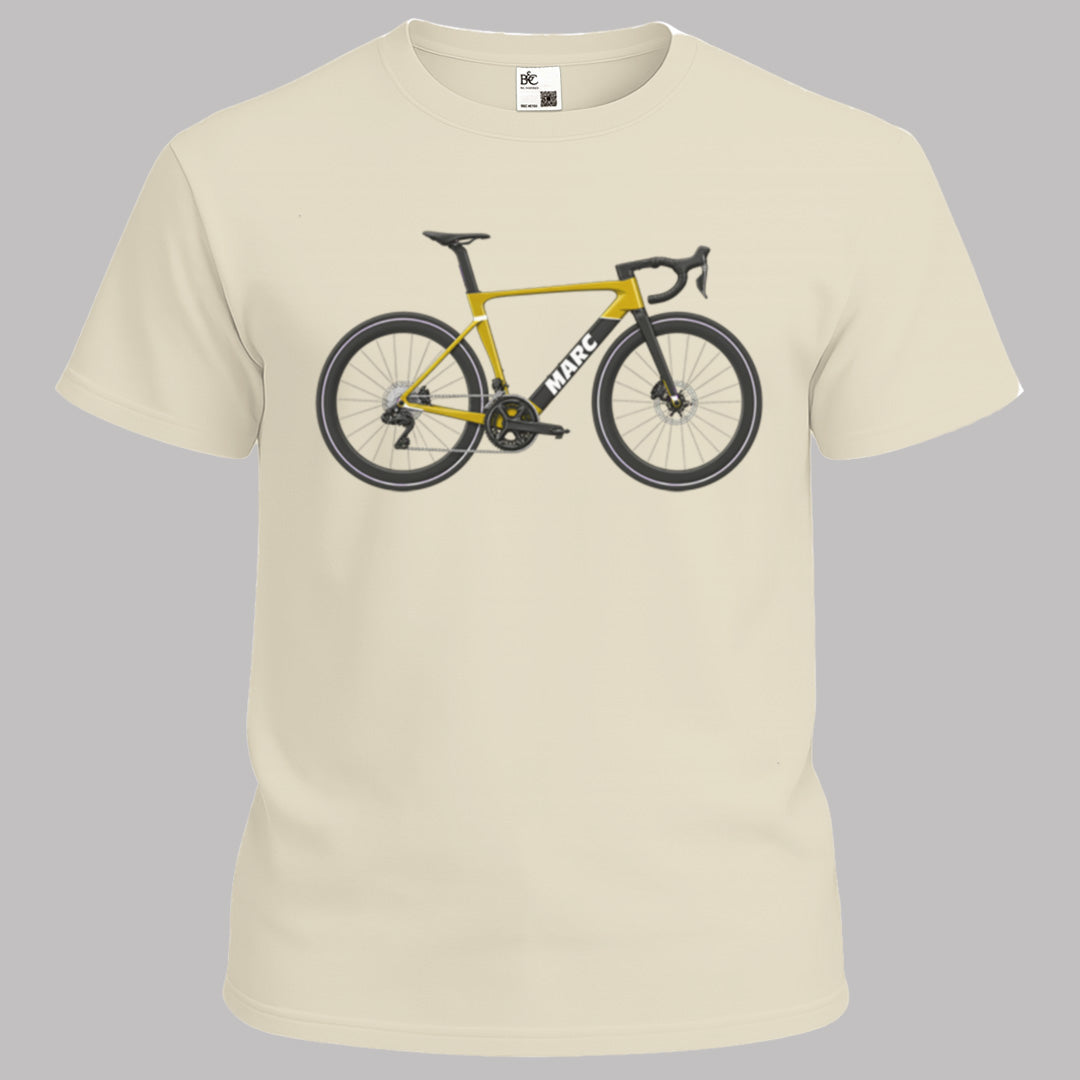 Vélo aéro jaune avec nom au choix