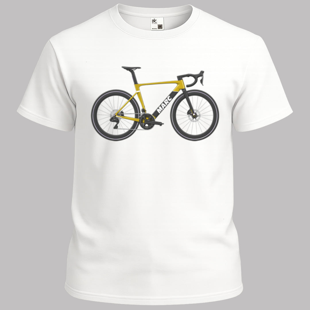 Vélo aéro jaune avec nom au choix