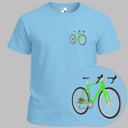 Gravelbike groen T‑Shirt