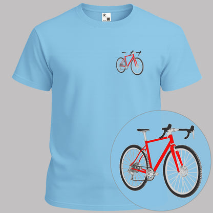 Gravelbike rood T‑Shirt